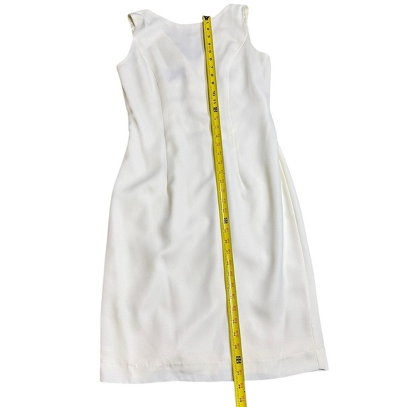 VINTAGE ALEX EVENINGS SIZE 8 PETITE cream  FORMAL DRESS SLEEVELESS EVENT - Picture 13 of 16